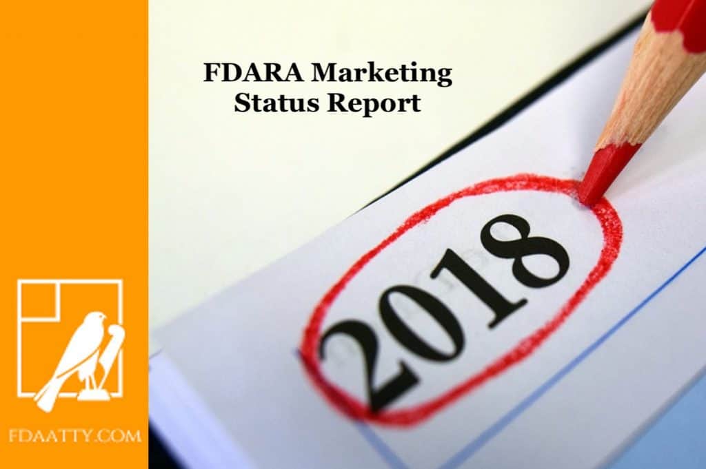 FDARA Marketing Status Report